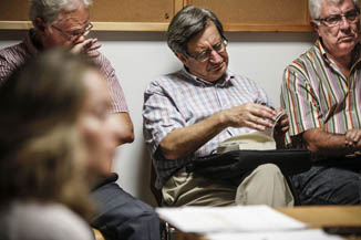 One of the meetings of the Reading Club of Friends.